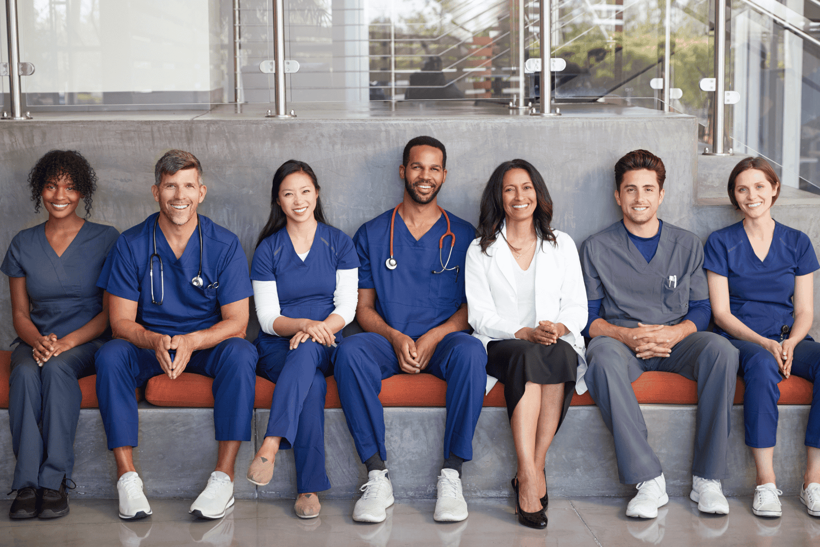 Health care professionals smiling 